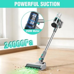 HAUSHOF Cordless Handheld Vacuum Cleaners 250W HEPA Filter Anti-Tangle Brushroll