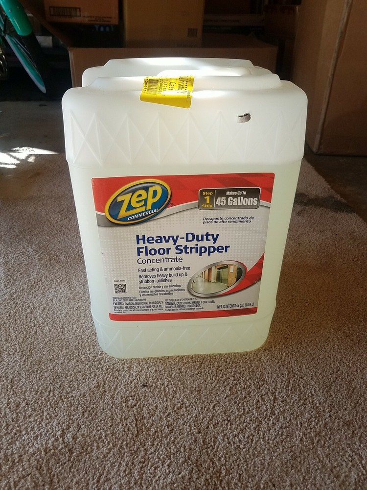 Zep 5Gal – makes up to 45 Gal Heavy Floor Stripper Concentrate. New, Sealed.