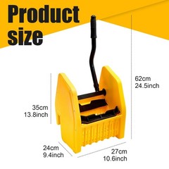 Sasylvia Yellow Mop Wringer Replacement Down Press Bucket