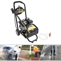 7HP Gasoline Manual High Pressure Washer Gasoline Washer w/ Hose 3400RPM 2200PSI