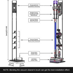 Foho Vacuum Stand for Dyson V15 V11 V10 V8 V7 V6 DC30-DC74 Cordless Vacuums