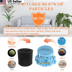 JAMHER 6 pack 90107 Dry Paper Disc Filters 3 Pack Retaining Bands 18.5 inches