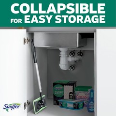 Swiffer Sweep & Mop Deluxe 2-in-1 Multi-Surface 1 Count (Pack of 1), Black