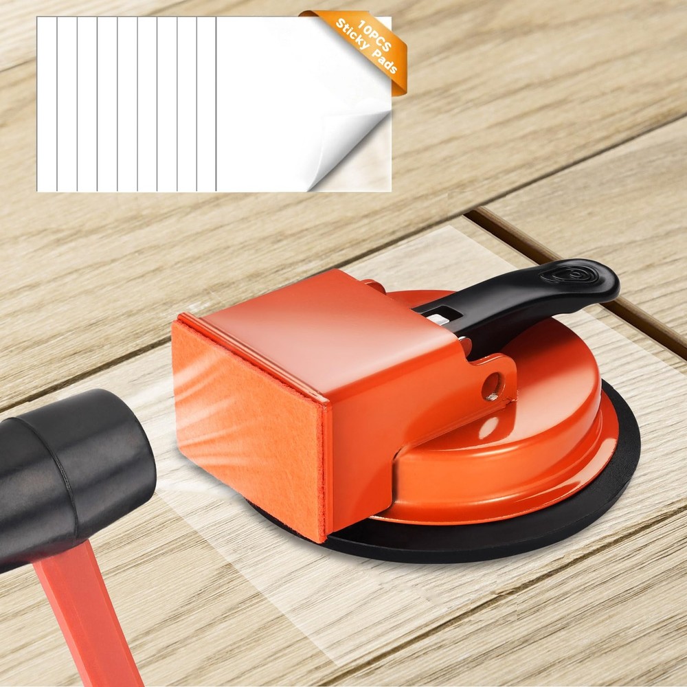 REXBETI Floor Gap Fixer Tool, Plank Repair Kit, Upgraded Improved, Orange