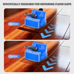 2PCS Floor Gap Fixer Tool, 2026 New Dual-Side 2pcs Kit, Blue