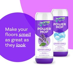 Swiffer Power Mop Refill Pack, Floor 25.3 Fl Oz (Pack of 1), White/Purple