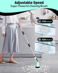 Spin Scrubber for Cleaning Bathroom, Shower Scrubber Cordless Cleaning Brush …