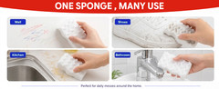 3X Density Magic Sponge Eraser, 100 Pack Melamine Sponge Cleaning Eraser Bulk,