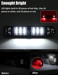 UTV Dome Light Battery Powered SXS Interior Lights Upgrade Button Wireless Ro…