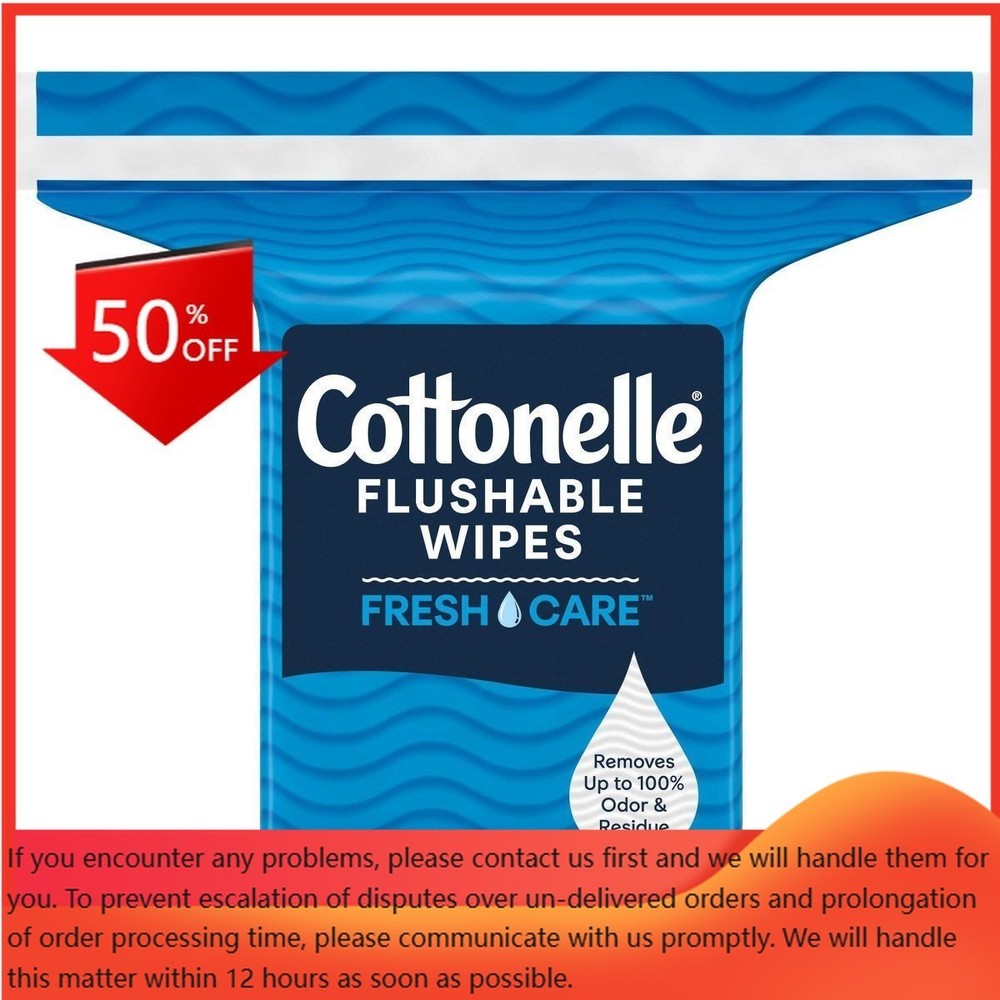 Cottonelle FreshCare Flushable Wipes – 2pk/168ct: Unscented