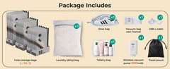 Rechargeable Wireless Pump Travel Storage Bags Set, Portable Space Saver Bags
