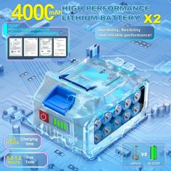 Cordless Portable Washer, 1280 PSI Portable Handheld Washer with Trigger-Cont…