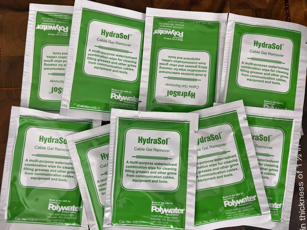 Polywater HydraSol Cable Gel Remover HS-1 – 10X Packets