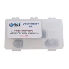Deluxe Sewer 1/2″ NPT Jetter Nozzle 4 Piece Set 16 GPM 4000 PSI 16.0 Orifice