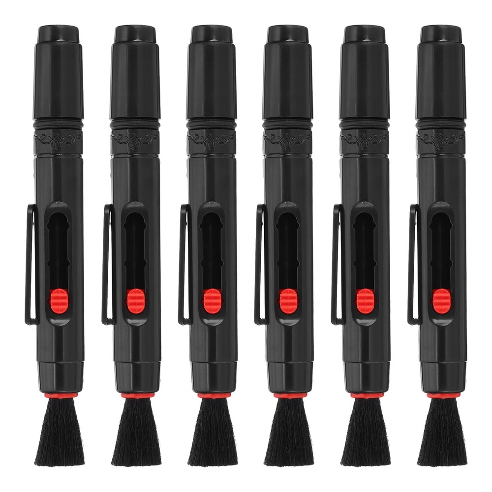 Camera Dusting Brush, Multifunction Cleaning Brush Lens Cleaning Pen,6 Pcs Red