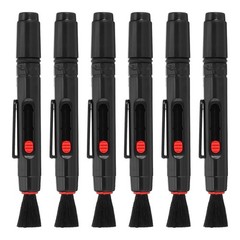 Camera Dusting Brush, Multifunction Cleaning Brush Lens Cleaning Pen,6 Pcs Red