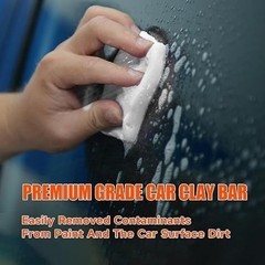 White Clay Bar 300g – Non-Abrasive Fine Grade Car Detailing Clay for Paint, Gla