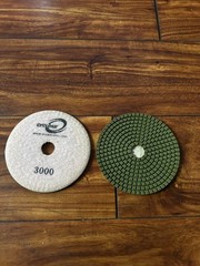 Cyclone wet polish pad 5″ 3000 grit, dark green (2 pads)