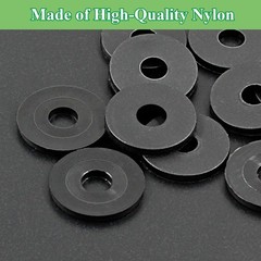Qjaiune 20 Pack 3/4 Inch Black Washers for Shower Door Handle, 20 Pack,