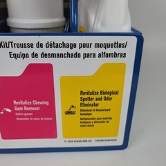 Ecolab Revitalize #6101157 Carpet Spot Cleaning Kit Grease Gum Odor Eliminator+