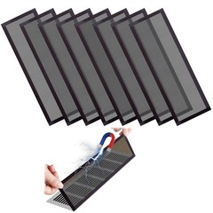 8pcs Floor Vent Mesh Covers, 4×12″ Magnetic Air Screen 4*12-8PCS