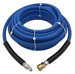 , UBERFLEX 4,000 PSI Blue Flexible & Light Weight Hose w/QC Couplers 50 Feet