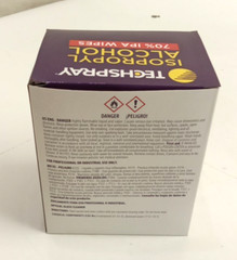 TechSpray 1608-50PK Isopropyl Alcohol 70% (IPA) Wipes Individually Wrapped 50ct