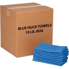 Global Industrial 10 Lb. Box 100% Cotton Huck Towels Blue