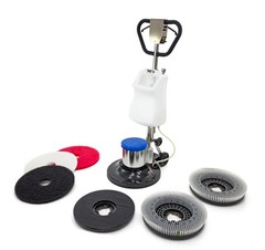 Open Box Floor Burnisher Machine 1200W w/ Brushes, Pads & Tank