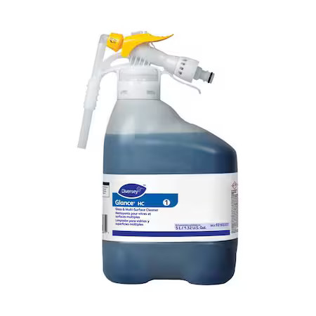 Diversey 93165337 Liquid Glass And All Purpose Cleaner, 5L, Blue, Unscented,