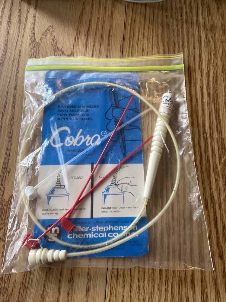 MS-226 Solvent Spray Brush Cobra Extension Hose & Nozzle Remote Applications #I