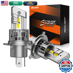 Sealight S1-Pro H4/9003/Hb2 Fog Kit 30000Lm 6500K White H4 System 1600Ft Beam