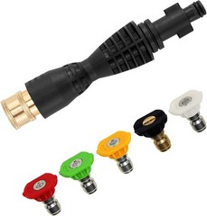 PWACCS Pressure Washer Gun Adapter Kit – Power Fittings with Black