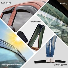 Window Visors Rain Guards for 2018-2024 Toyota Camry, Out-Channel Window Vent
