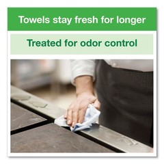 Tork 192291 Small Pack Foodservice Cloth – Unscented/White/Red Stripe (4/CT) New