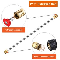 High Pressure 4000PSI Car Power Washer Gun Spray Wand Lance Nozzle&26′ Hose Kit