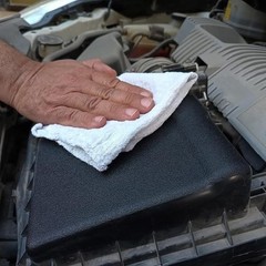 100 INDUSTRIAL SHOP RAGS / CLEANING TOWELS WHITE