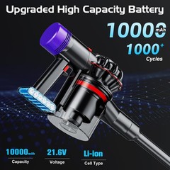 Battool Upgraded 10.0Ah 21.6V Replacement For Dyson V7 Battery Compatible Sv11