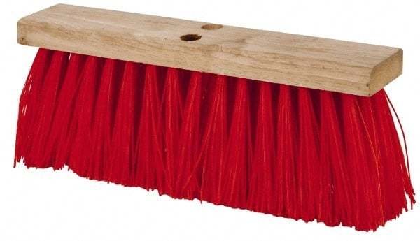 PRO SOURCE 16″ Rough Surface Synthetic Push Broom Head: Tapered Connection