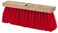 PRO SOURCE 16″ Rough Surface Synthetic Push Broom Head: Tapered Connection