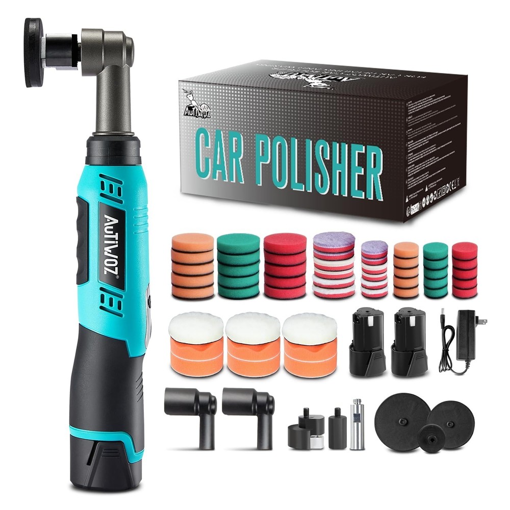 AUTIWOZ WS01 Cordless Mini Buffer Polisher, 1/2/3 Inch Micro Buffer Polisher,…