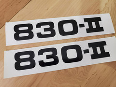 Tennant 830-II 830 Decals Stickers 32-7/8″x6″ black stickers pair (2) USA FAST