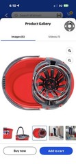 O-Cedar QuickWring Bucket, 2.5 Gallon Mop Bucket with Wringer, Red