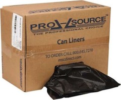 100 Pack PRO-SOURCE Black 60 Gal, 1.5 mil Heavy Duty LLDPE Trash Bags, 38″Wx58″L