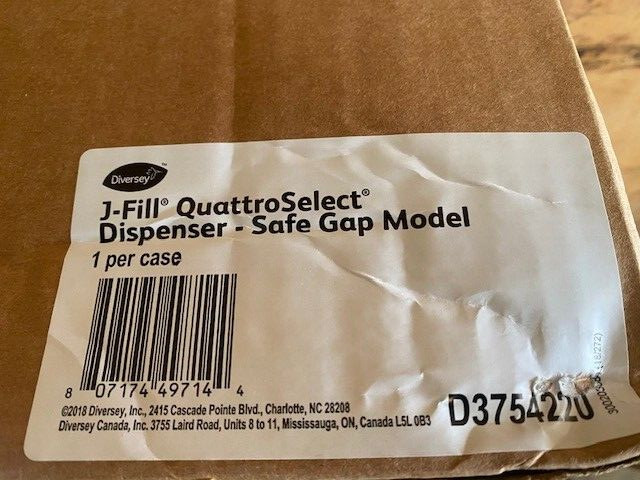 Diversey J-Fill QuattroSelect Dispense System (D3754220)