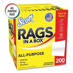 Scott 75260 12″ x 9″ POP-UP Rags in a Box – White (200/Box) New