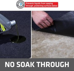 XL Oil Spill Mat (36″ x 59″) (2-Pack), Premium Absorbent Oil Pad, Reusable