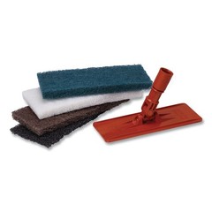 3M 08005B 4.62″ x 10″ Doodlebug Medium-Duty Scrub Pad – Blue (10/Carton) New