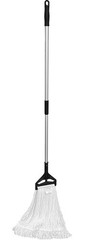 Professional Nylon Looped-End Wax Mop (6 Pack) – Medium Size with Narrow Band