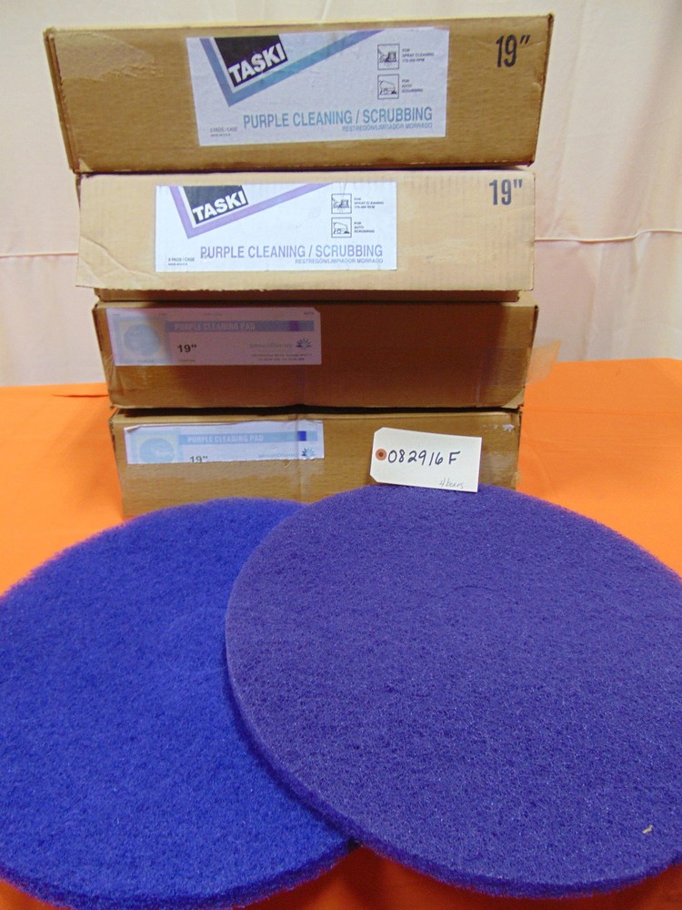 Taski & Johnson Diversey 19″ Purple Cleaning Pads – 20 total